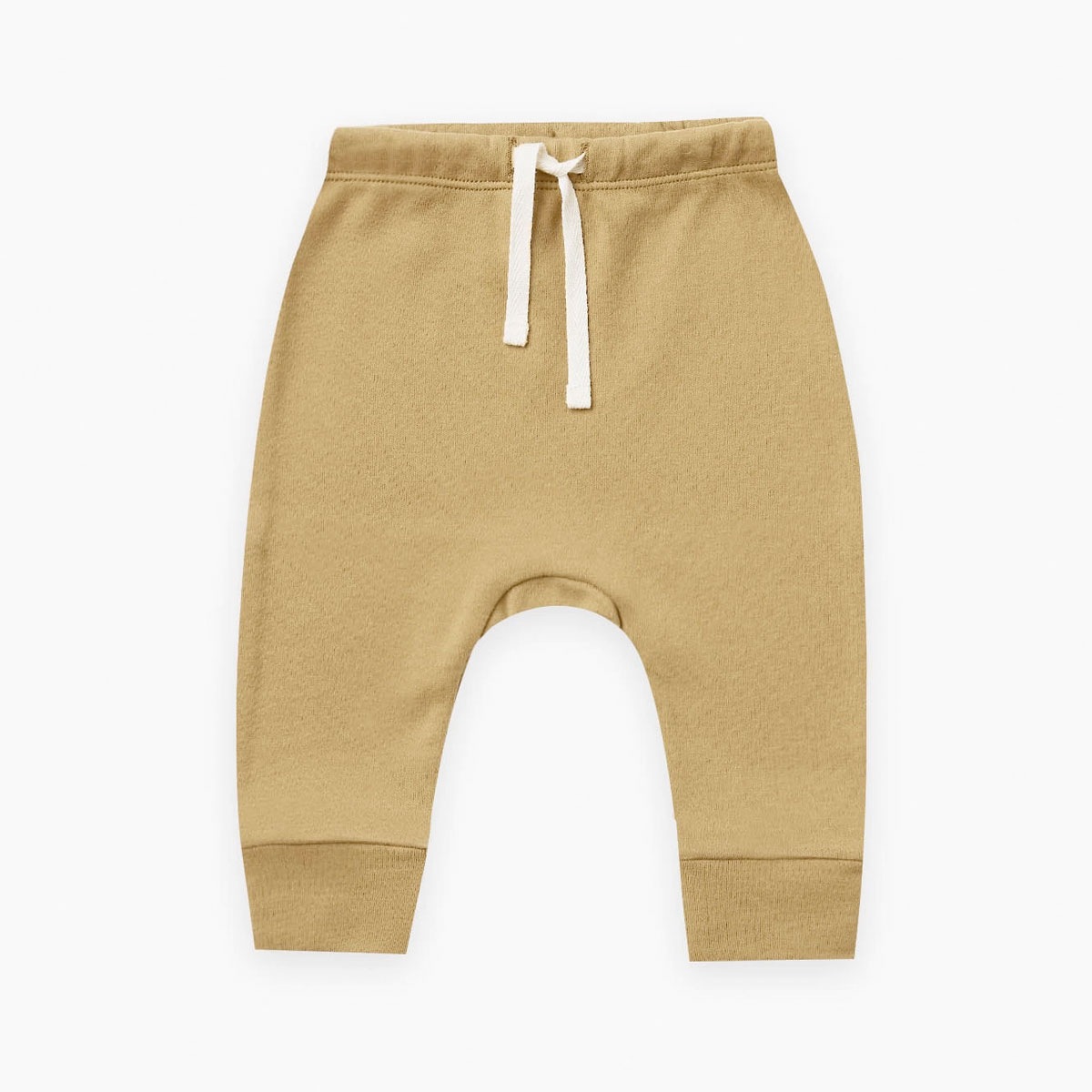 [30%off] Quincy Mae オーガニックコットン Drawstring Pant  [ネコポス対応可] GOLD 60-70/70-80/90-100