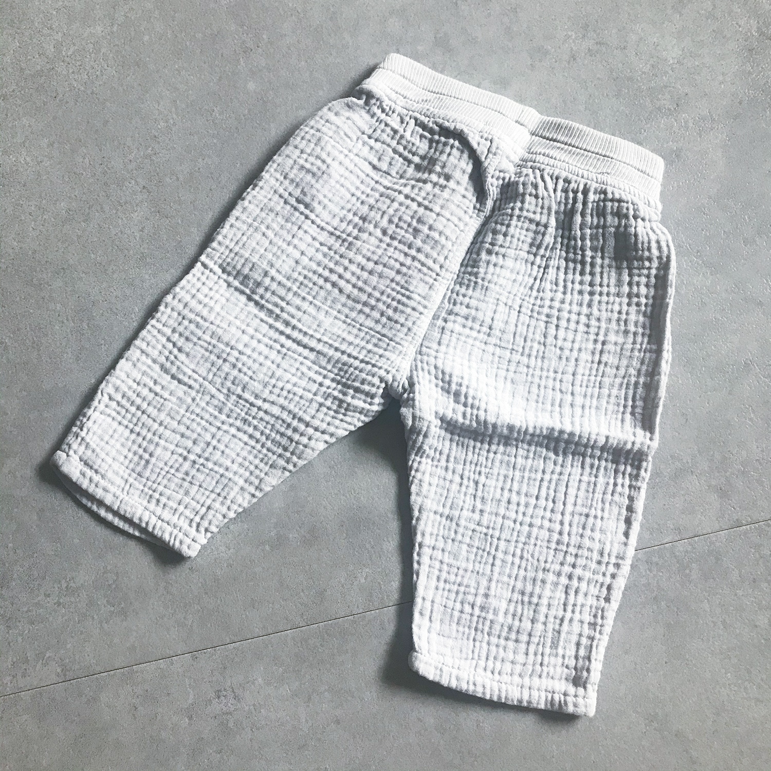 [40%OFF] From spain MY LITTLE COZMO オーガニックコットン  gauze baby pants 50-60/70-80/80-90 水色/グレー/ダークネイビー