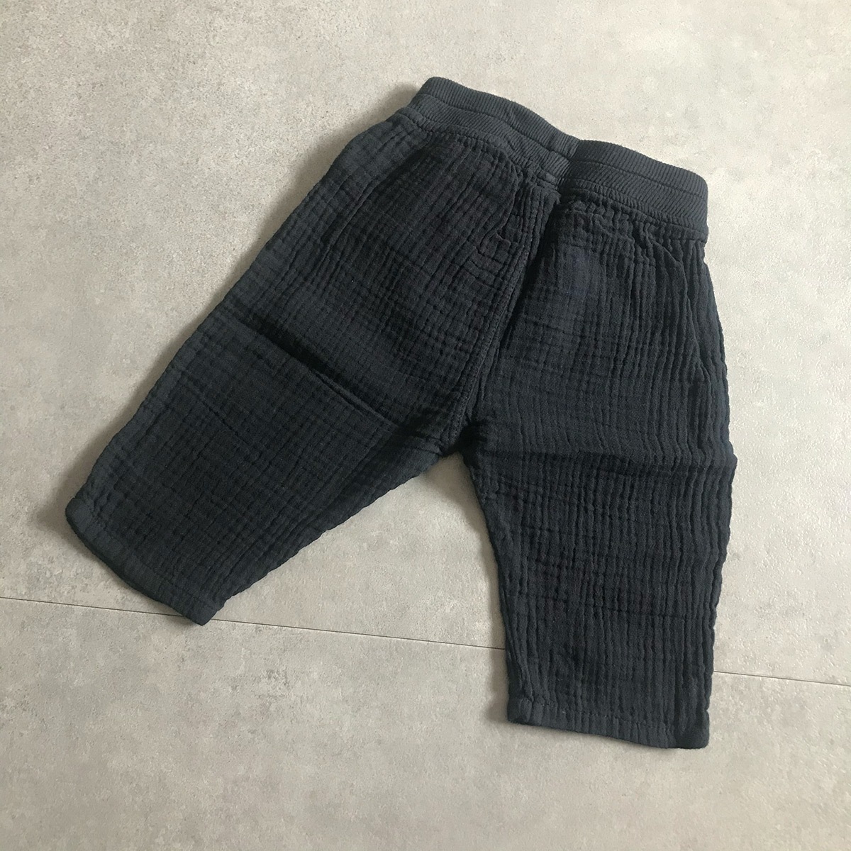 [40%OFF] From spain MY LITTLE COZMO オーガニックコットン  gauze baby pants 50-60/70-80/80-90 水色/グレー/ダークネイビー