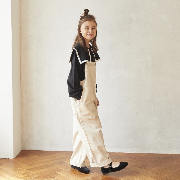 [50%OFF] undeny. サロペット WT/BK  M(110-120)/L(130-140)/XL(150-160)/F(レディース)