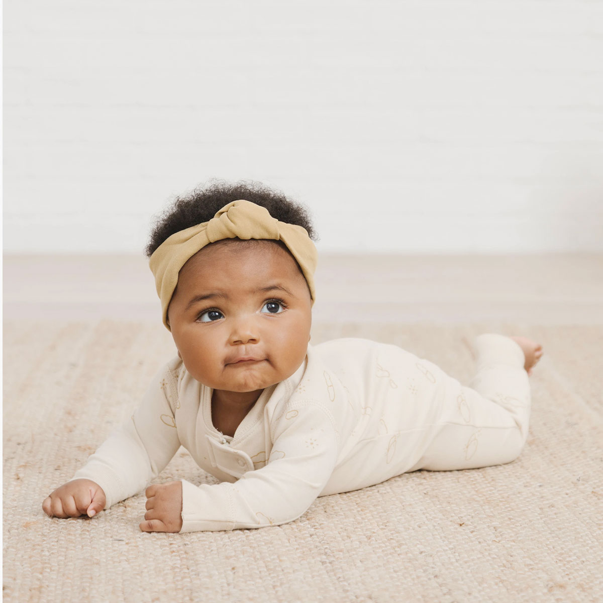 [30%off] Quincy Mae オーガニックコットン Full Snap Footie  [ネコポス対応可] OCEAN 60-70/70-80