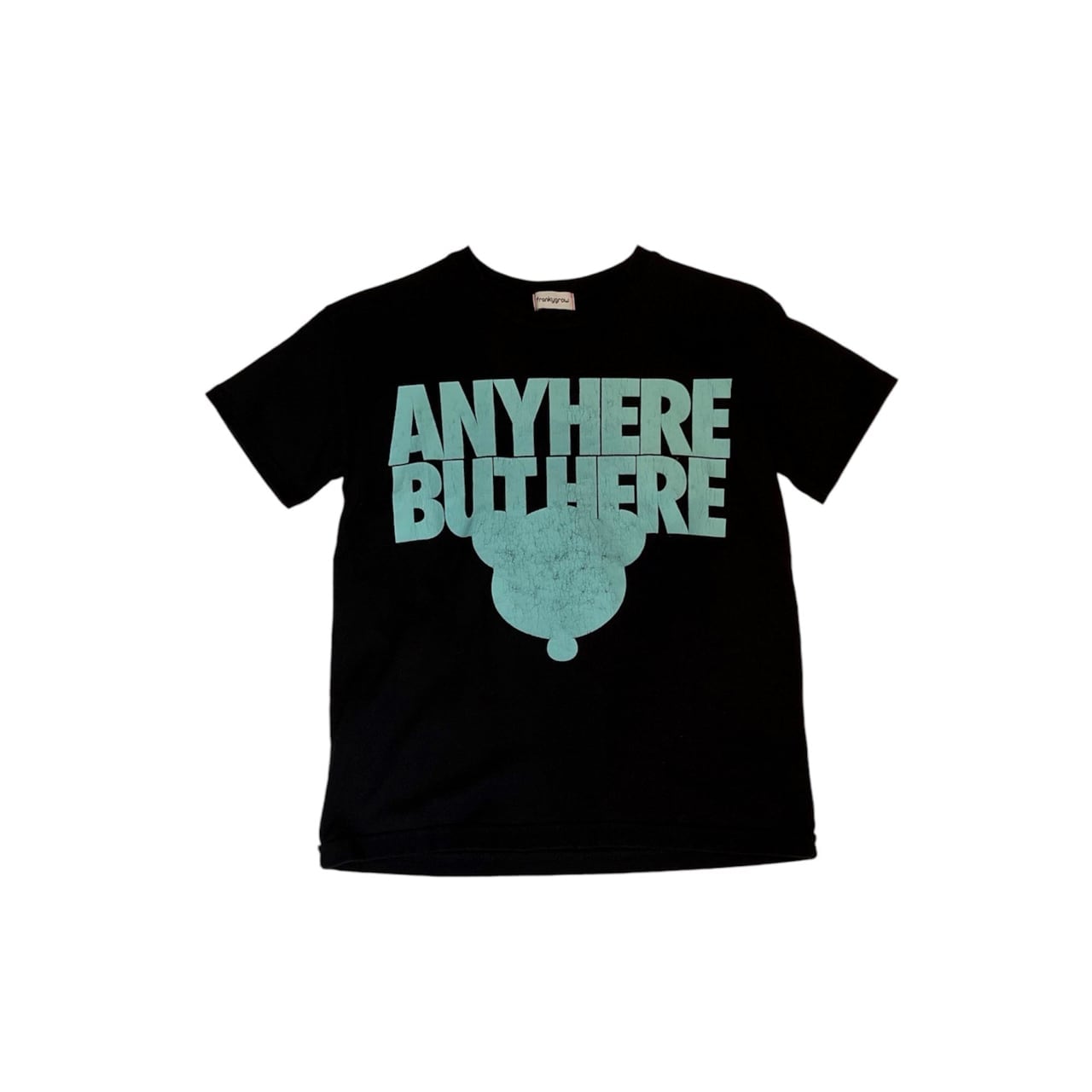 [30%OFF]frankygrow CRACKED BEAR TEE  /BLACK/ F2