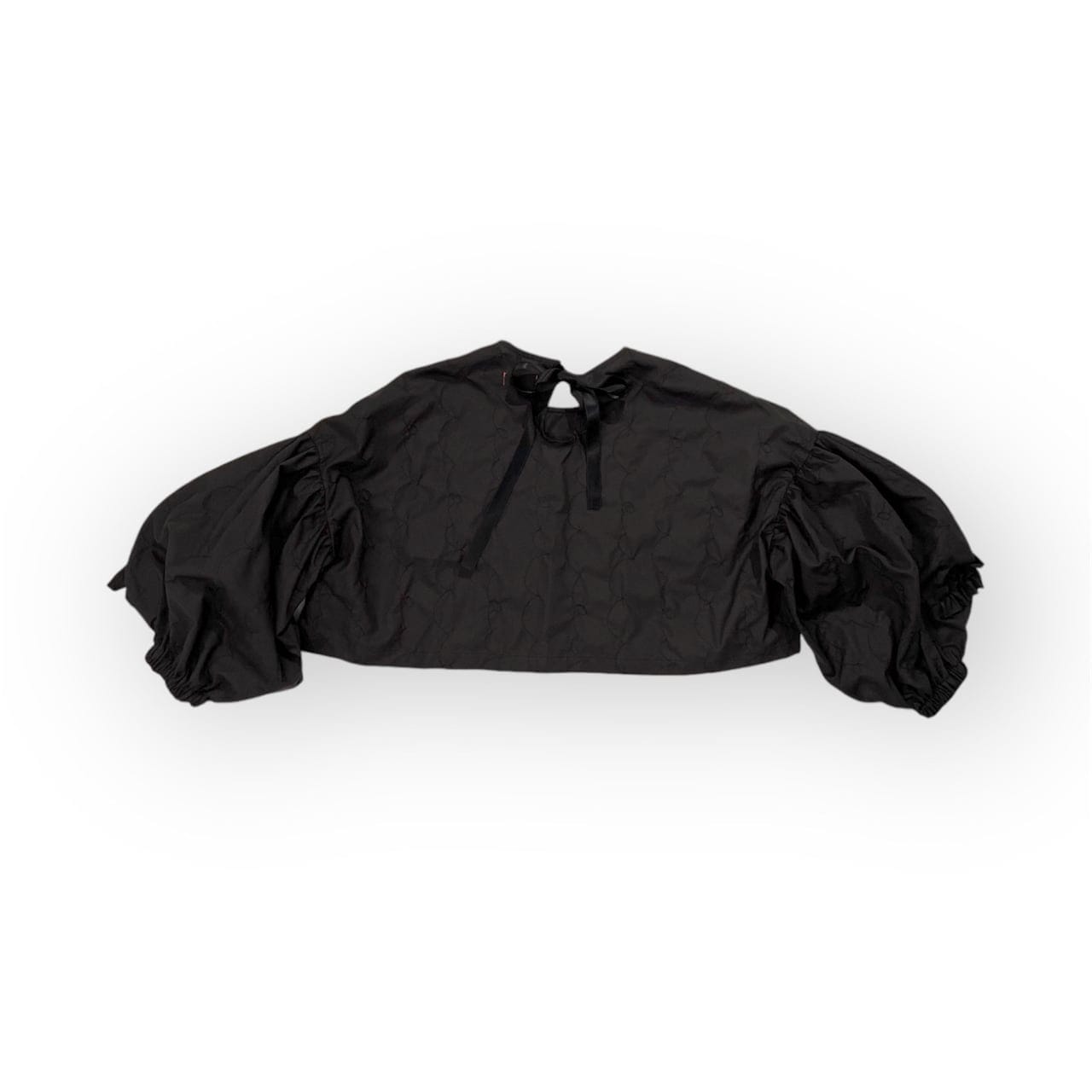 [30%OFF]frankygrow GURUGURU STITCH FRILL SLEEVES PULLOVER  BLACK/ F2 