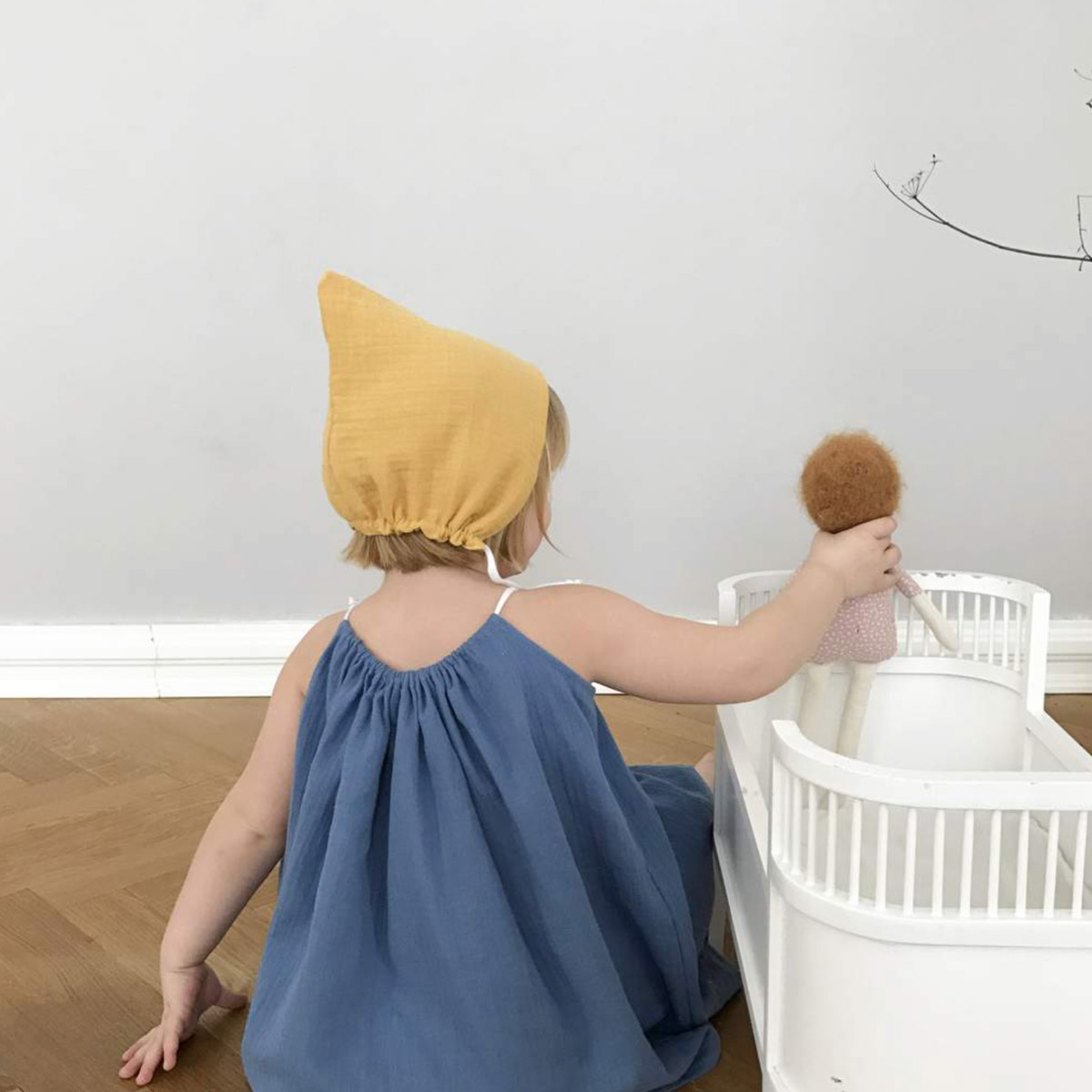 [30%off] ドイツから liilu pixie bonnet オーガニックコットン　[※1 クリックポスト可]　elephant