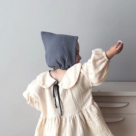 [30%off] ドイツから liilu pixie bonnet オーガニックコットン　[※1 クリックポスト可]　elephant