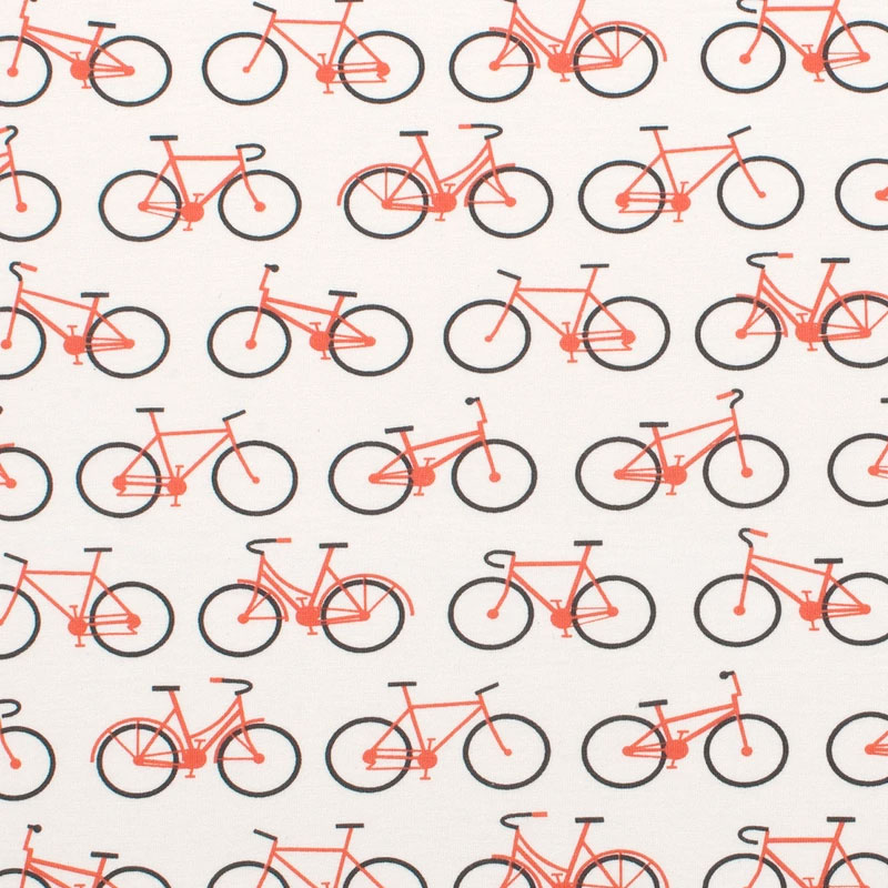 ● From Brooklyn winter water factory Kerchief Bib - Bicycles Orange ORGANICCOTTON