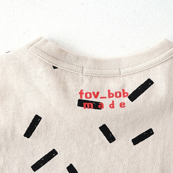 [60%OFF] FOV F/B 総柄 Tシャツ チャコールグレー 100/110/120/130