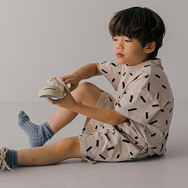 [60%OFF] FOV F/B 総柄 Tシャツ チャコールグレー 100/110/120/130