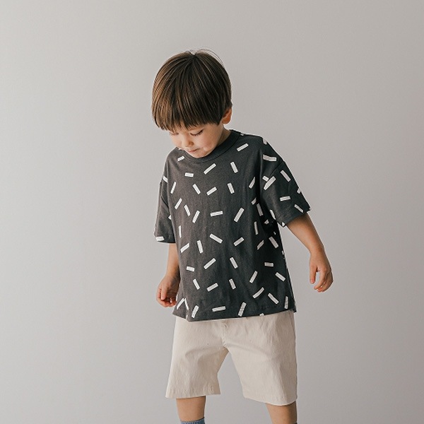 [60%OFF] FOV F/B 総柄 Tシャツ チャコールグレー 100/110/120/130