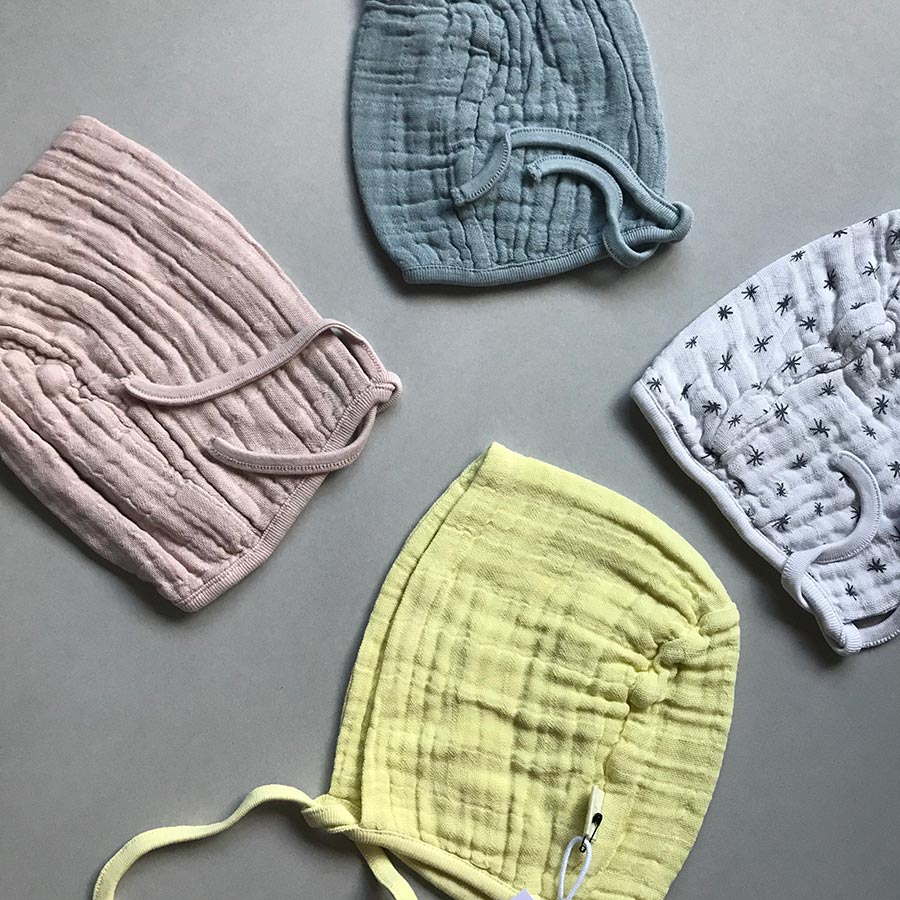 [30%off] moumout' paris BEGUIN petit chapeau / little hat 6-12m/12-24M NU organic cotton