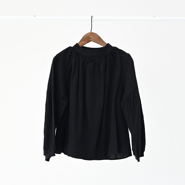 ［50%OFF］ undeny. ギャザーブラウス WH/OB/BK M(110-120)/L(130-140)/XL(150-160)/F レディース