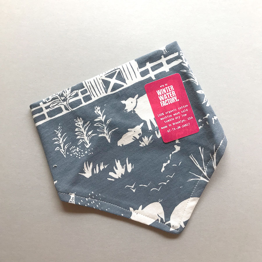 [50%OFF] From Brooklyn winter water factory Kerchief Bib - THE FARM &  Charcoal SET ORGANICCOTTON