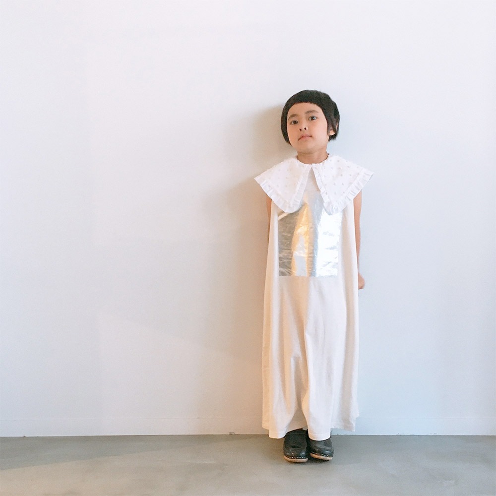 [60%OFF] frankygrow NOSLEEVE FOIL TEE OP WOMEN white