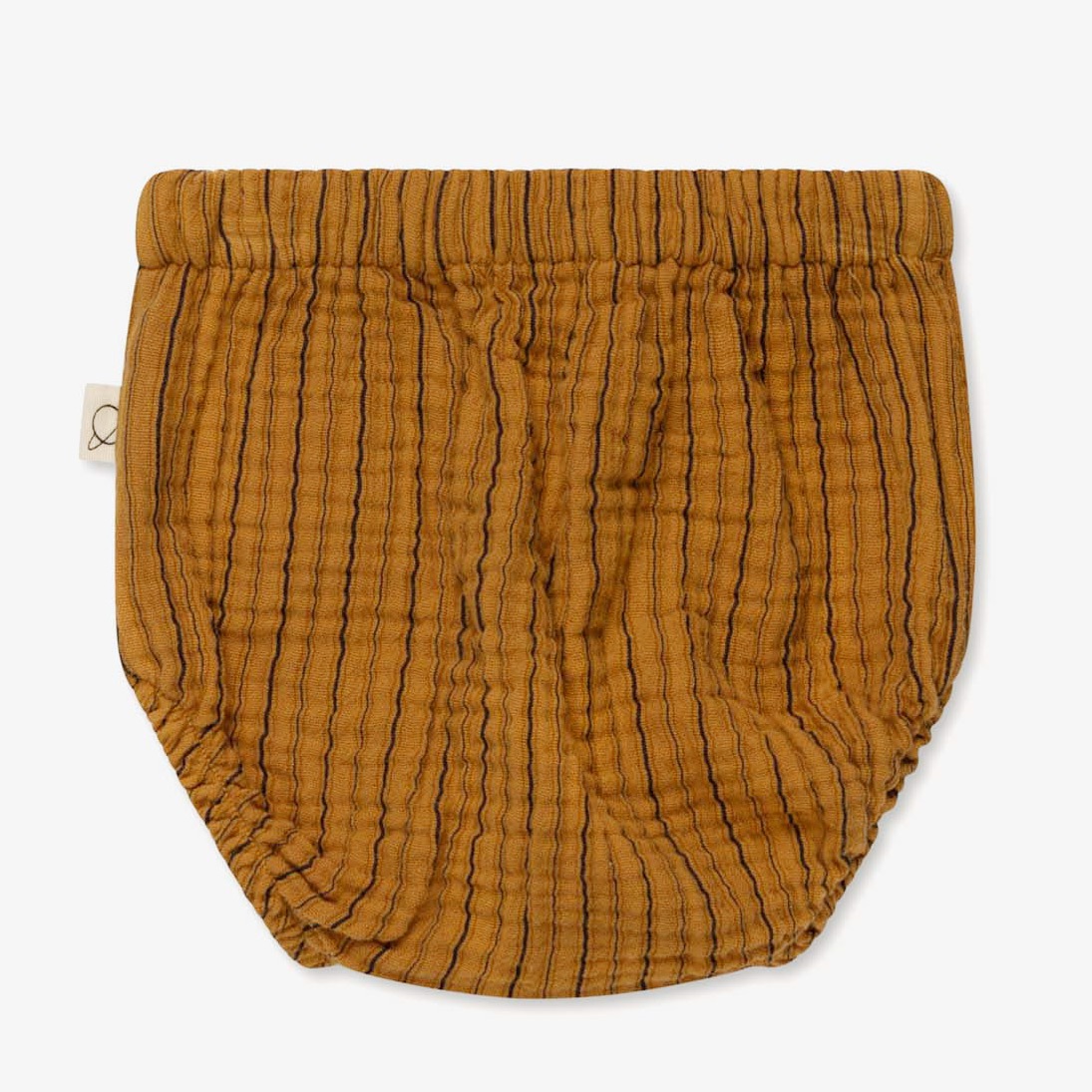 [40%OFF] From spain MY LITTLE COZMO オーガニックコットン gauze stripe baby bloomers 60-80 グレー キャメル