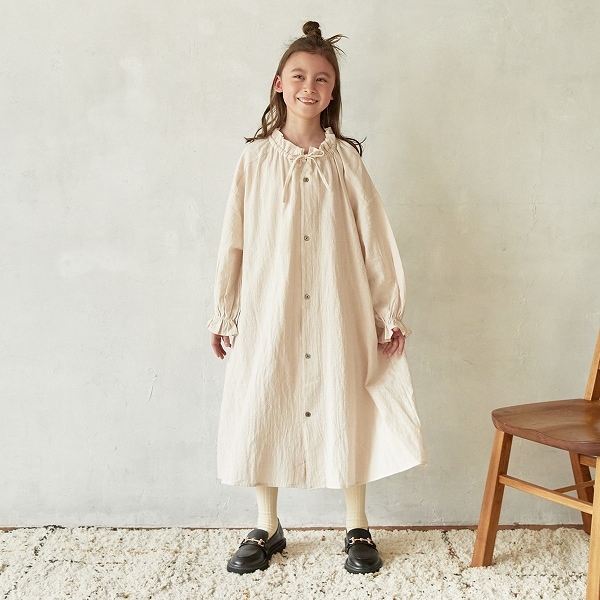 ［50%OFF］ undeny. ギャザーリボンワンピース M(110-120)/L(130-140)/XL(150-160)/F BK