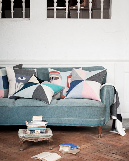 LUCKYBOYSUNDAY ラッキーボーイサンデー favourite place pillow / grey おうちのクッション