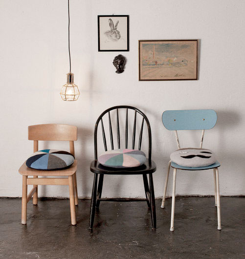 LUCKYBOYSUNDAY ラッキーボーイサンデー  fancy finger pillow / GREY  50×50cm　クッションカバー