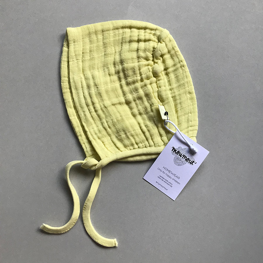 [30%off] moumout' paris BEGUIN petit chapeau / little hat 6-12m/12-24M ye organic cotton