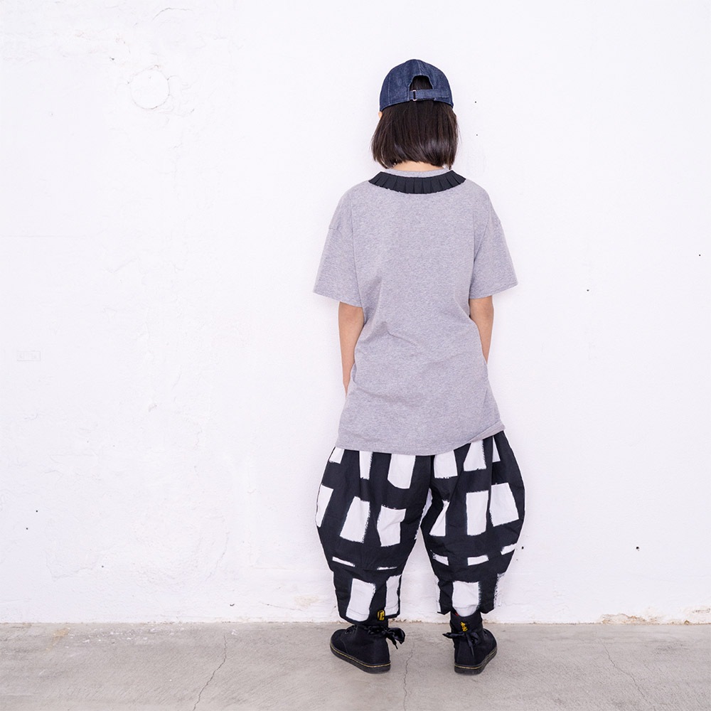 [40%off] frankygrow franky HALF DOUBLE TEE ブラック フリーサイズ