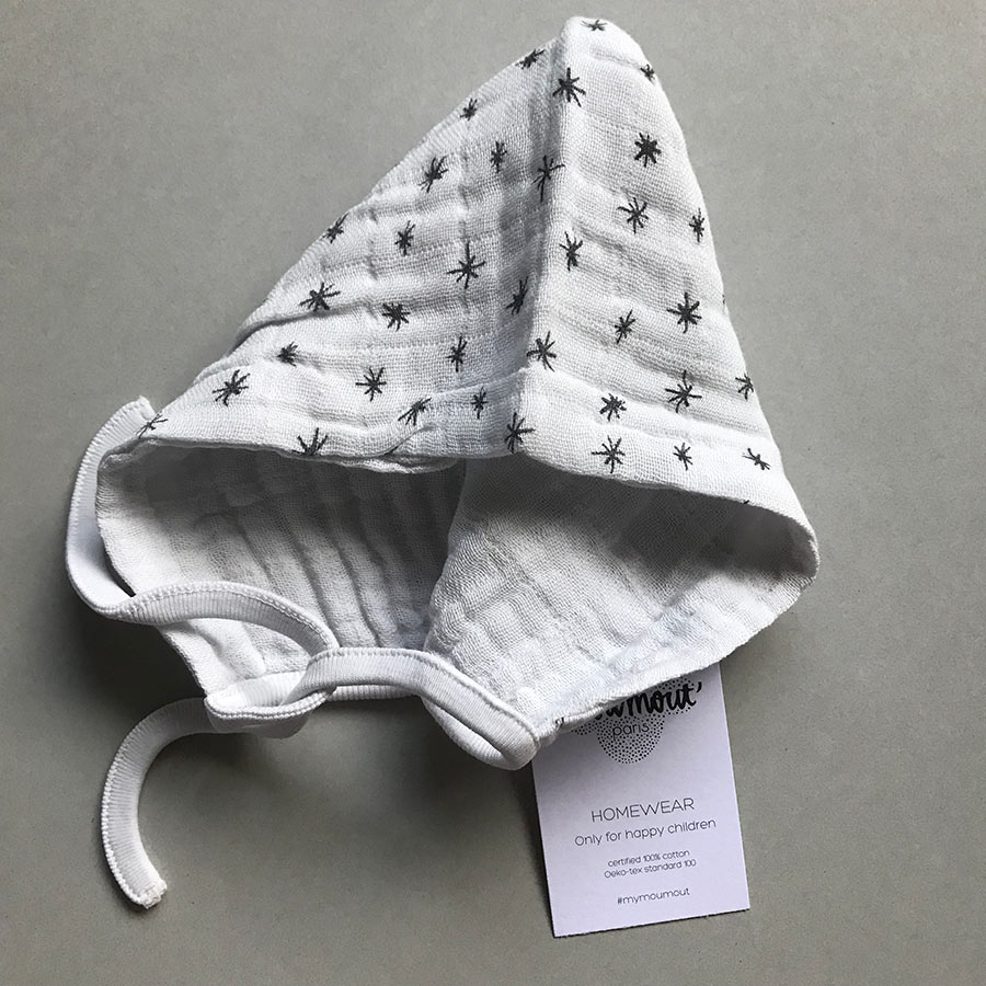 [30%off] moumout' paris BEGUIN petit chapeau / little hat 6-12m/12-24M Scintille organic cotton