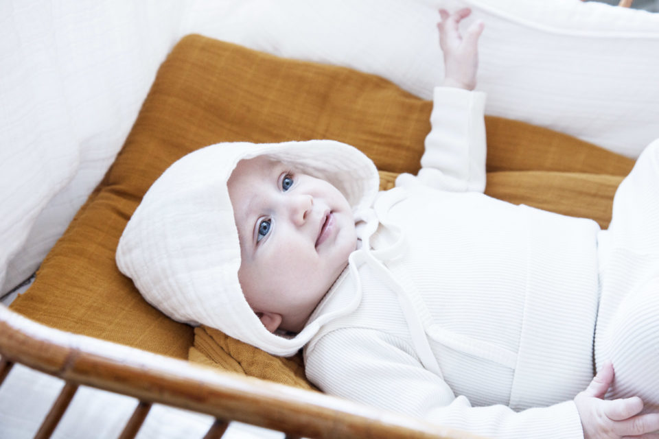 [30%off] moumout' paris BEGUIN petit chapeau / little hat 6-12m/12-24M Scintille organic cotton