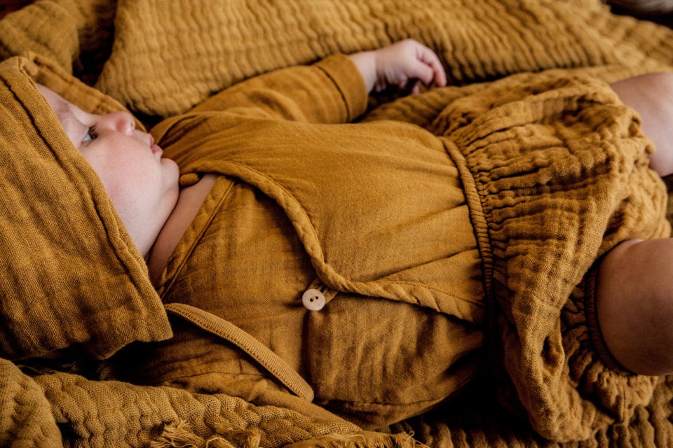 [30%off] moumout' paris BEGUIN petit chapeau / little hat 6-12m/12-24M Scintille organic cotton