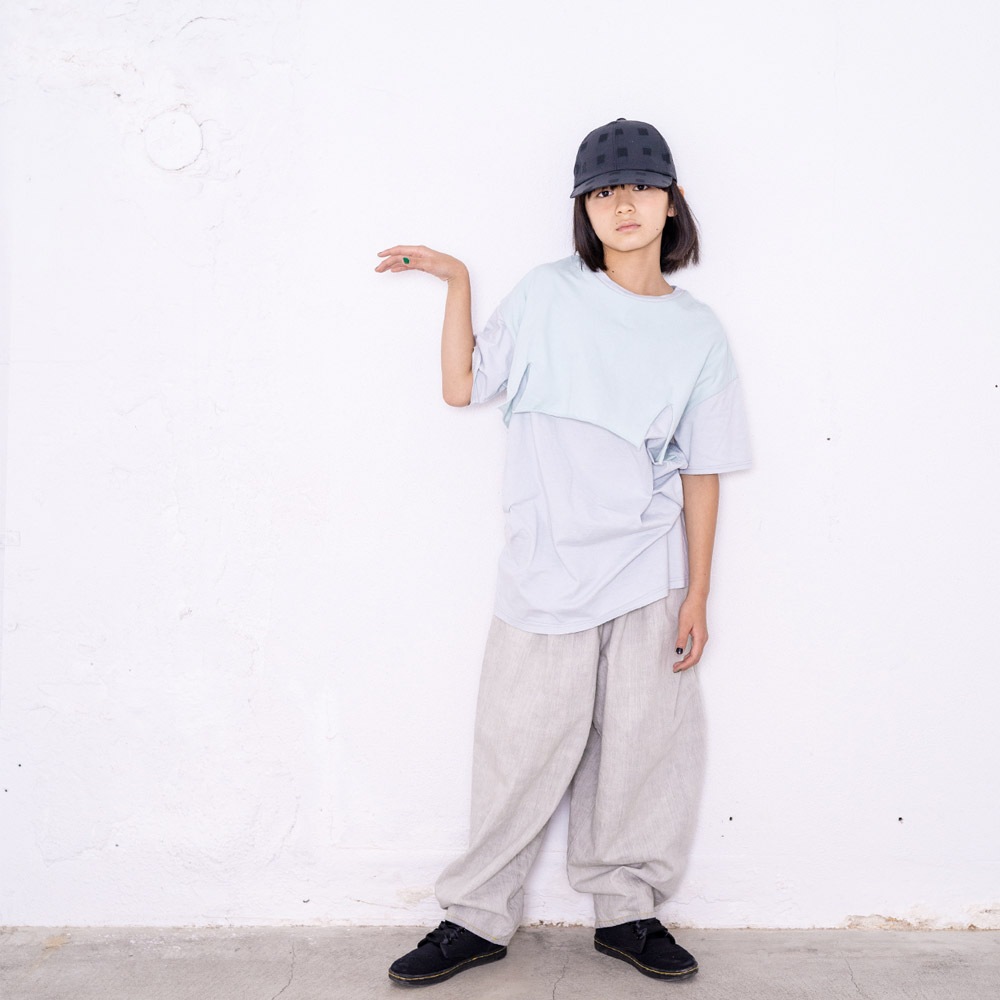 再値下げ [50%off] frankygrow franky HALF DOUBLE TEE ミント フリーサイズ