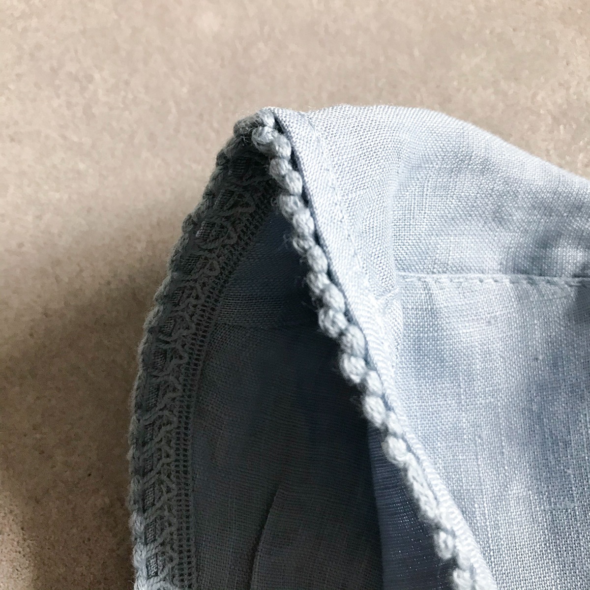 [40%OFF] From spain MY LITTLE COZMO リネン 3-9ヶ月/2歳 アイボリー 水色