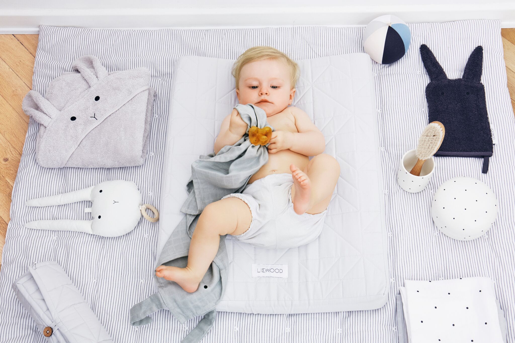 デンマークから オーガニックコットン Lou / Changing Blanket 50 x 70cm