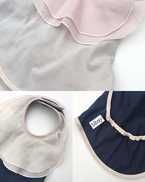 bibsy ミニドレスのようなビブ ALOHALOHA ROUND FLOWER PKGY