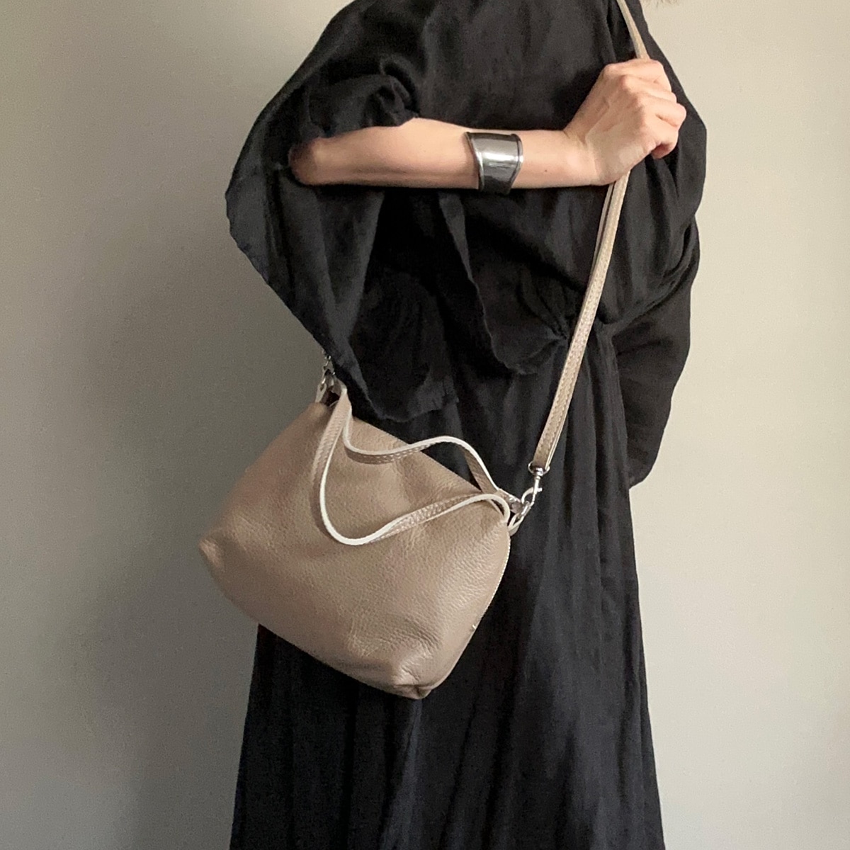 MARLON FIRENZE/2Way Shoulder Bag BLACK