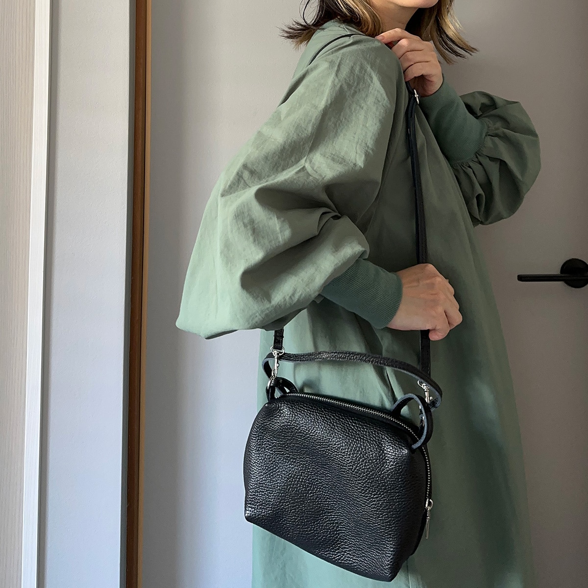 MARLON FIRENZE/2Way Shoulder Bag BLACK