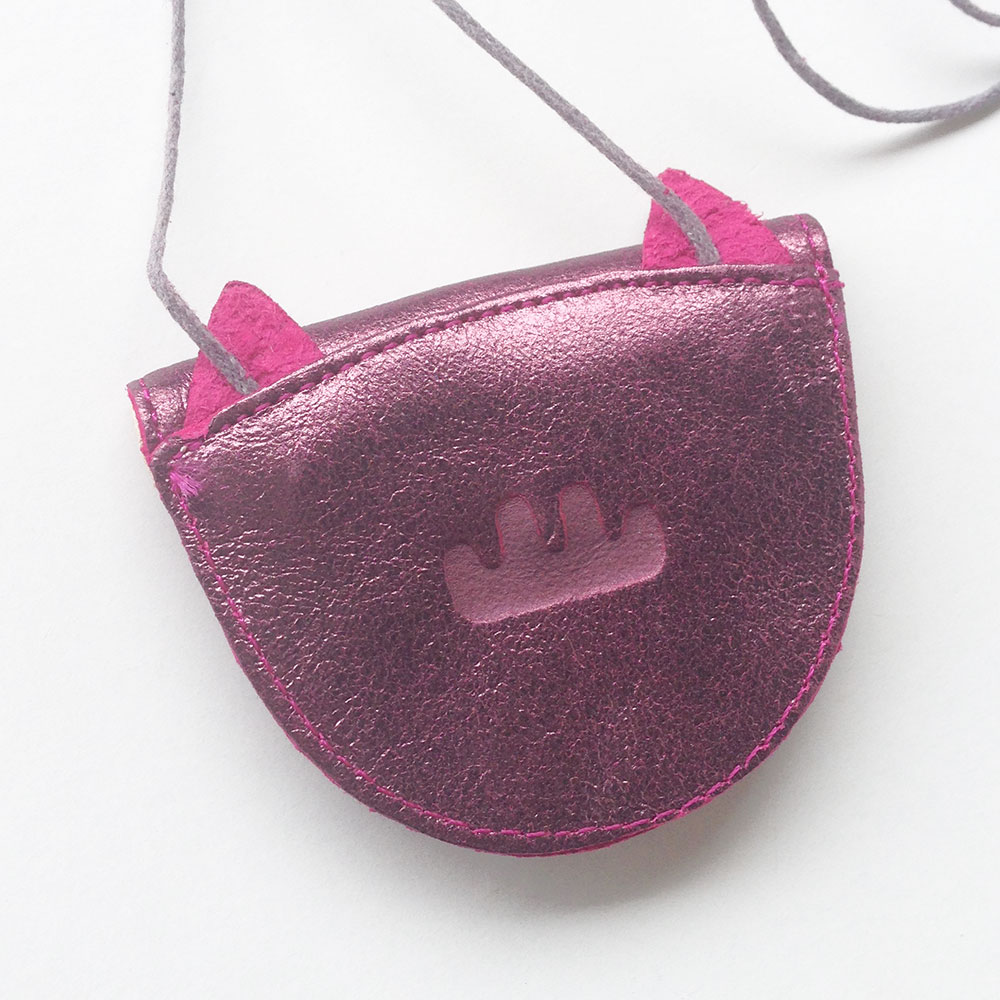 Easy Peasy イージーピージー  オーガニックレザーコインケースポーチ レッドマウス