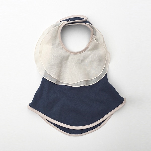 bibsy ミニドレスのようなビブ ALOHALOHA ROUND FLOWER WHNV