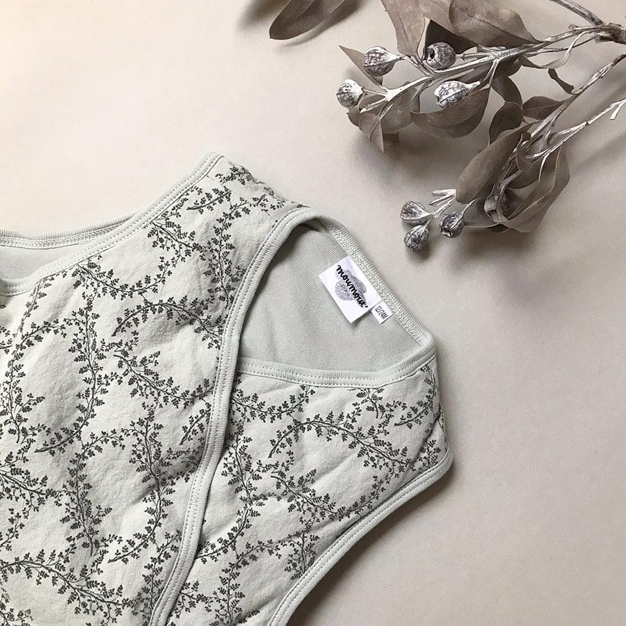 moumout' paris SLEEPY Kimono Quilted Sleeping Bag in arundel by My Moumout オーガニックコットンおくるみ　12M/2-3Y スリーパー