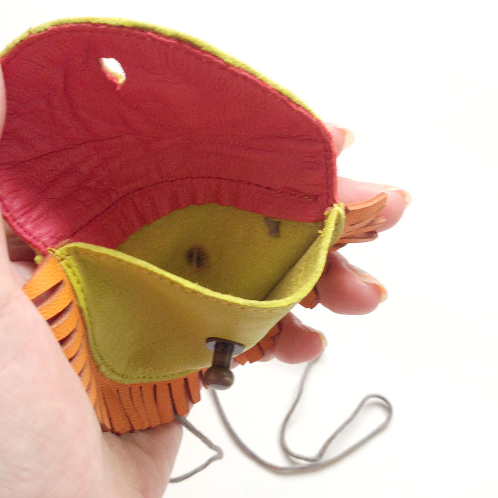 Easy Peasy イージーピージー  オーガニックレザーコインケースポーチ ライオン