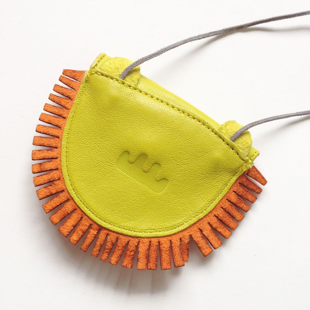 Easy Peasy イージーピージー  オーガニックレザーコインケースポーチ ライオン