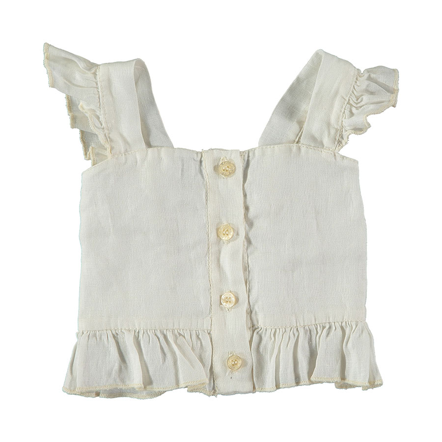 [50%OFF]From spain MY LITTLE COZMO TOP BABY HISA78 /カラー IVORY /50-60/70-80/80-90 My Little Cozmo\トップス