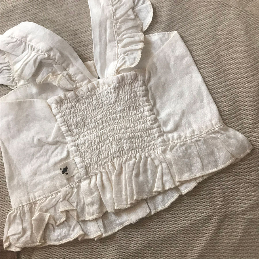 [50%OFF]From spain MY LITTLE COZMO TOP BABY HISA78 /カラー IVORY /50-60/70-80/80-90 My Little Cozmo\トップス