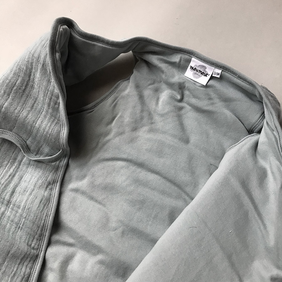 moumout' paris SLEEPY Kimono Quilted Sleeping Bag in Almond by My Moumout オーガニックコットンおくるみ　-/2-3Y スリーパー