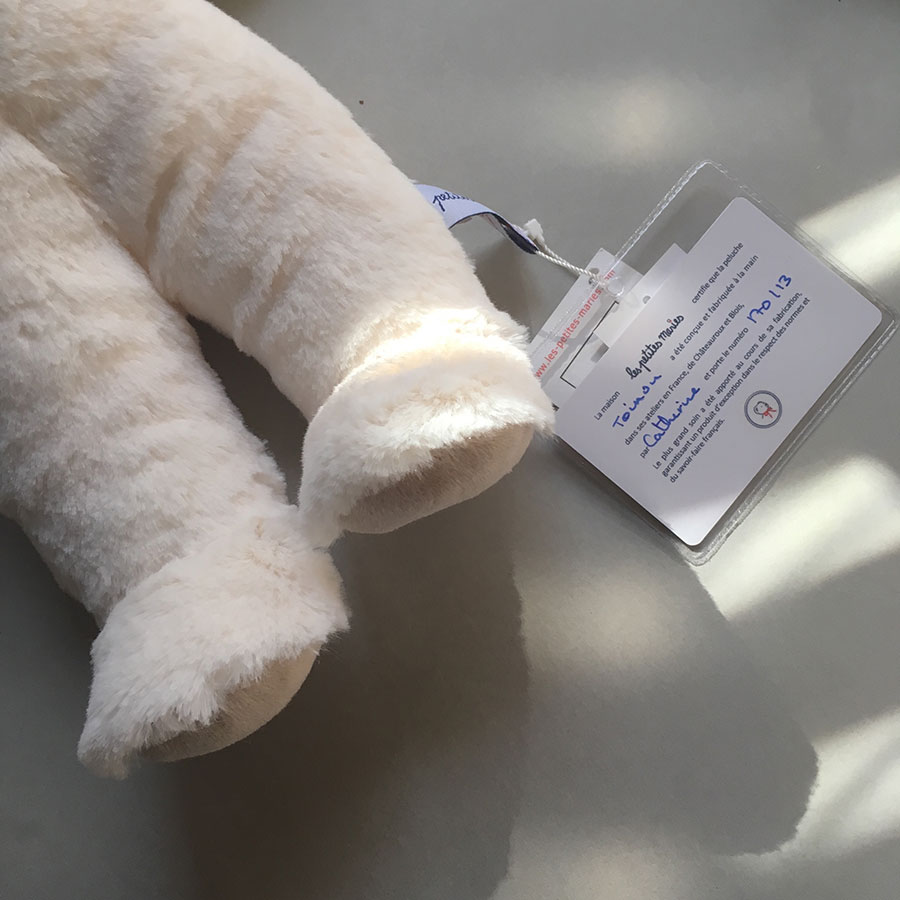 ●フランスから Les Petites Marie (レ・プティット・マリー) Our Toinou Ecru(WH) bear トワヌー