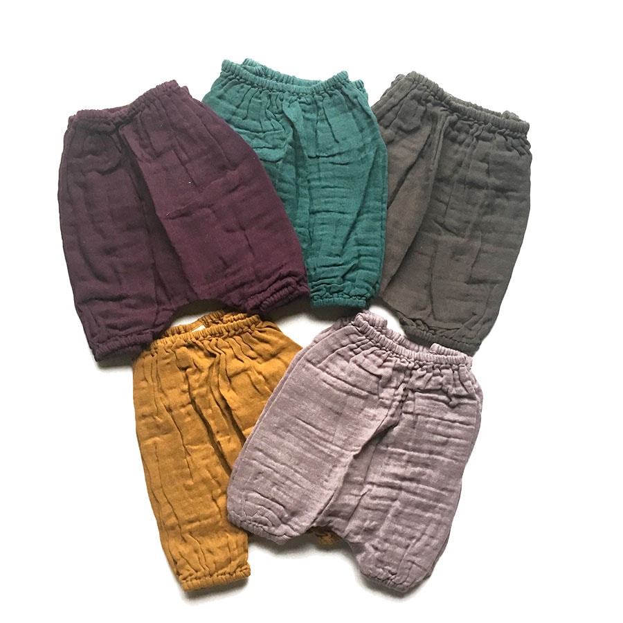 Numero オーガニックコットン Emi Bloomer  ～6ヶ月/2歳ぐらいまで　ダブルガーゼブルマー グレイッシュピンク [※1 クリックポスト可]　