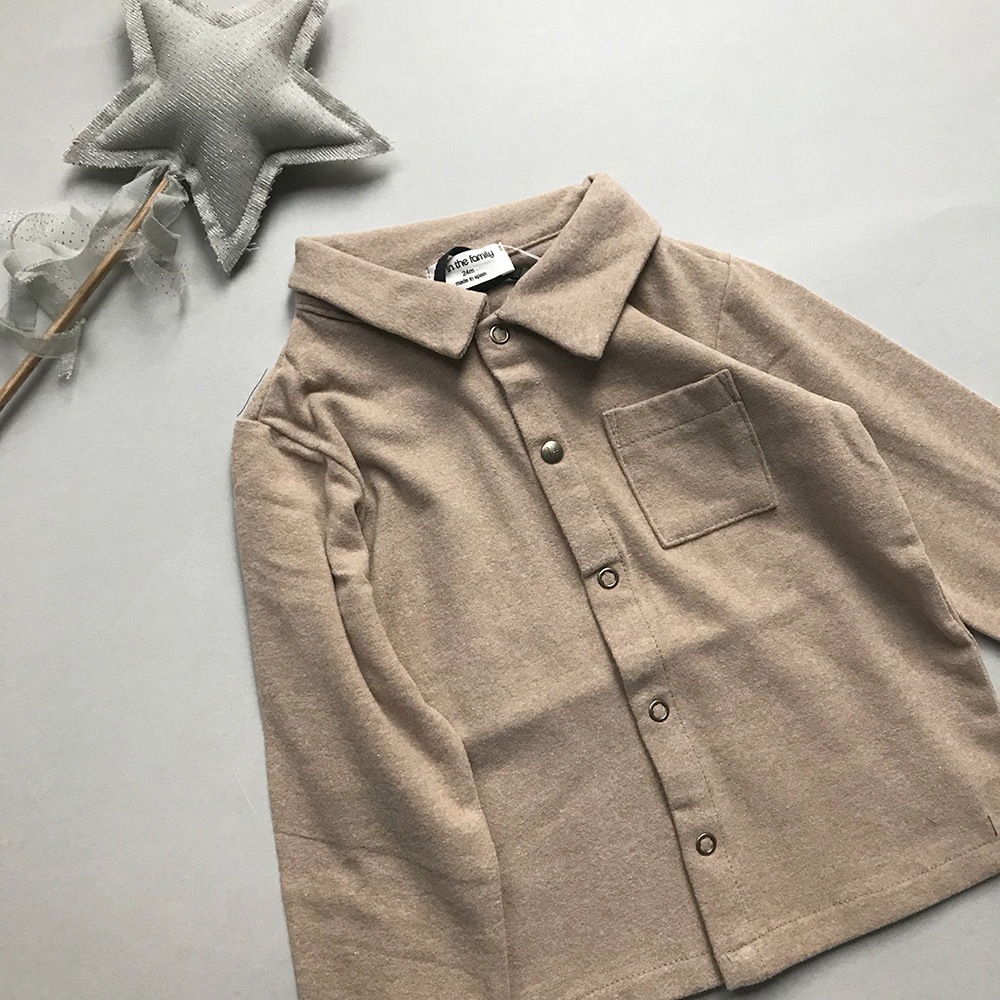 [50%OFF] From spain 1+in the family LUGO shirt BEIGE NB-60/70-80/80-90/100 BLACK