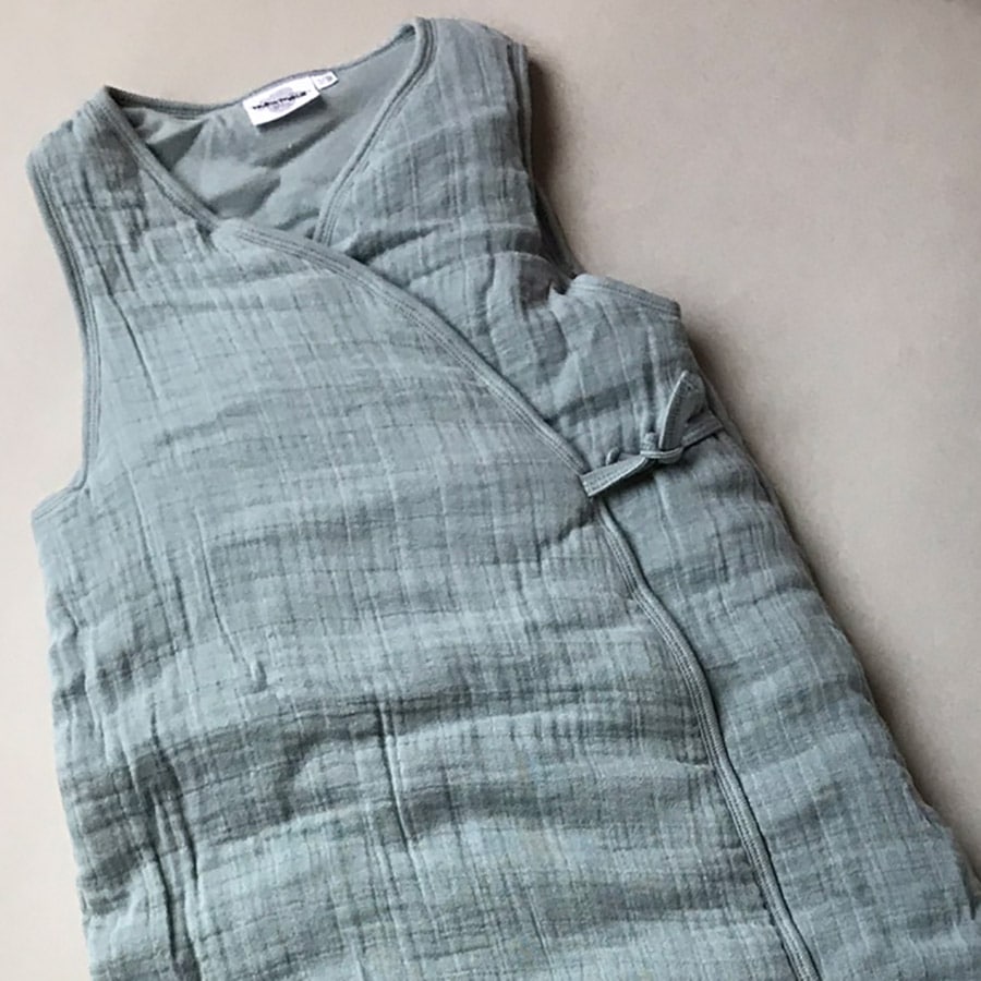 moumout' paris SLEEPY Kimono Quilted Sleeping Bag in Cool by My Moumout オーガニックコットンおくるみ　-/2-3Y スリーパー