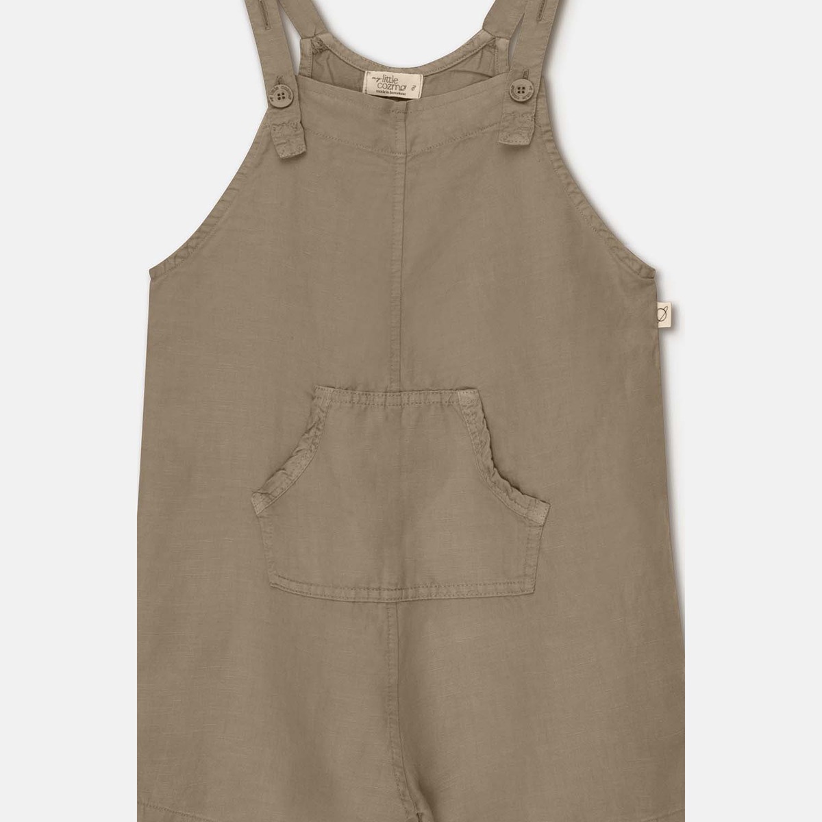 [40%OFF] From spain MY LITTLE COZMO  tencel linen baby overalls 60-70/70-80 ブラック カーキ