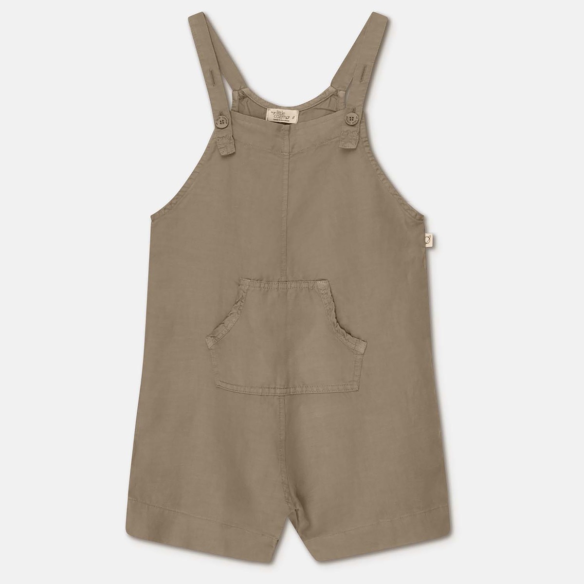 [40%OFF] From spain MY LITTLE COZMO  tencel linen baby overalls 60-70/70-80 ブラック カーキ