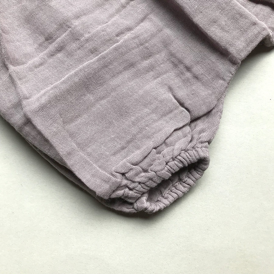 Numero オーガニックコットン Emi Bloomer  ～6ヶ月/2歳ぐらいまで　ダブルガーゼブルマー スウィートブルー [※1 クリックポスト可]　