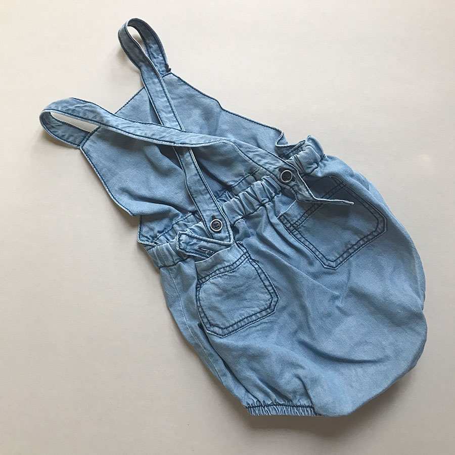 [50%OFF]  From spain 1+in the family MAO romper ダンガリーロンパース  80/90 1+in the family ワンモアインザ・ファミリー\肌着・ロンパース・ボディ