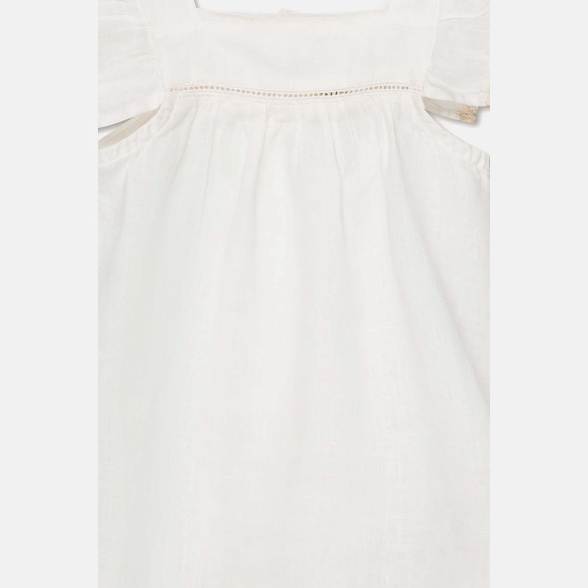 From spain MY LITTLE COZMO linen lace baby dress 50-60/70-80