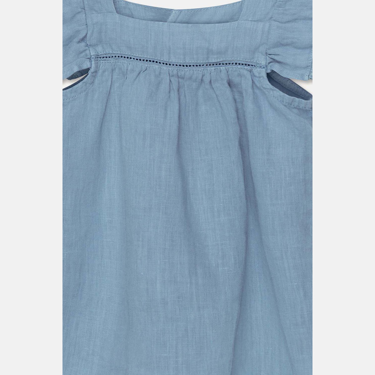 From spain MY LITTLE COZMO linen lace baby dress 50-60/70-80